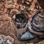 New tunnel at Mudere mine. Rubaya, North Kivu (D.R.Congo)